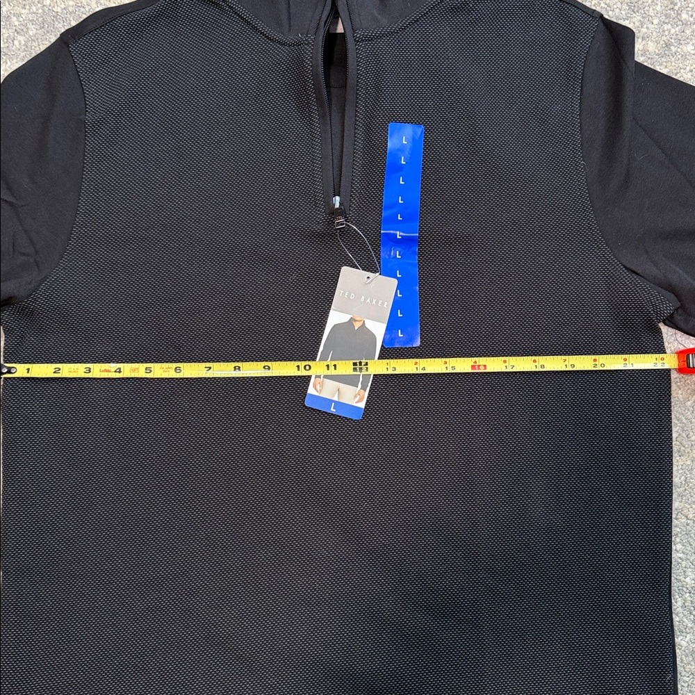 Ted Baker Black Quarter-Zip Sweater - Picture 8 of 9